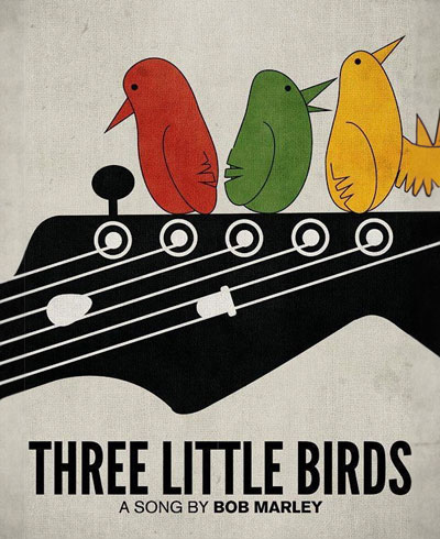 happy song 6 three little birds bob marley