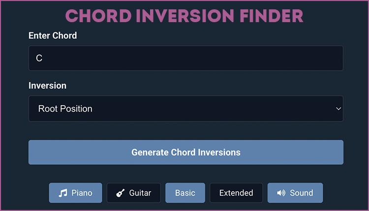 chord inversions